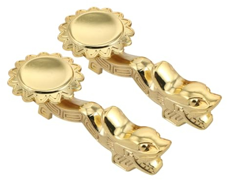BESTonZON 2pièces Porte- Doré Forme De Dragon Lot De Supports Pour Cuillères Et Fourchettes Décoration Pour Table à Manger Et Cuisine