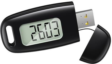 Ankilo 3D Schrittzähler, USB Aufladbar Walking Schrittzähler zum Gehen, Großem Display, Einfacher Schrittzähler Ohne App, Genauer Pedometer Verfolgen Sie Schritte