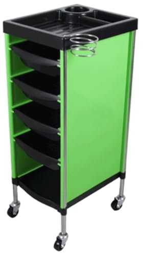 Salonwagen Salonwagen mit flexiblem Tablett, Aufbewahrung von Friseur-Instrumententabletts, rollender Friseurwagen mit Rädern für den Friseursalon