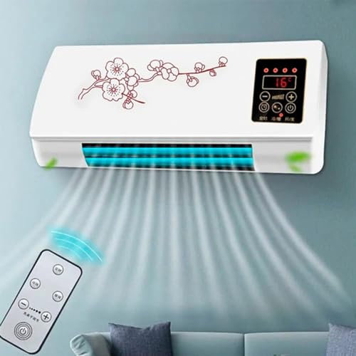 Split Max Aire Acondicionado Portatil, Aire Acondicionado PortáTil 2 En 1, Nuevo Aire Acondicionado De Pared, Con Control Remoto, Para El Hogar/Oficina/Dormitorio (Blanco A)