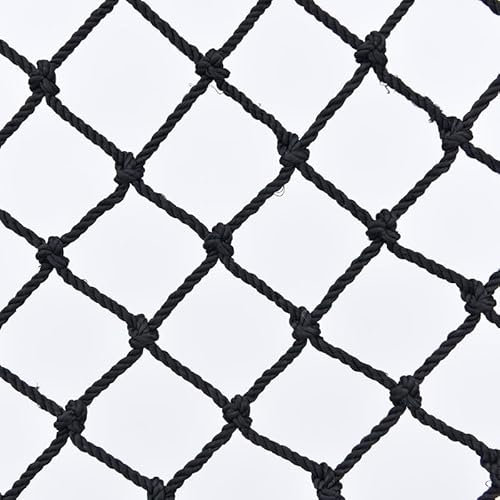 JITEM Safety Net, Black Rope Net, Climbing Net for Kids Outdoor, Heavy Duty Cargo Net, Children's Anti-Fall Net for Playground Tree House Rope Ladder Balcony Fence(Size:1 * 3m(3.3 * 10ft))