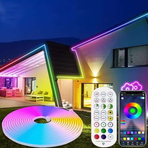 DTQJ LED Strip Lights,3M Bluetooth Strip Lights, Light Strips with App & Remote,Music Sync,Color Changing Led Lights for Bedroom Kitchen, Ceiling & Party Decor