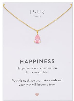LUUK LIFESTYLE Filigran sterlingsilver halsband med bas solitär kristall hänge zirkonia sten, presentidé för kvinnor, månadsstenskedja, CM, Sterlingsilver Kubisk zirkon, Kubisk zirkonia