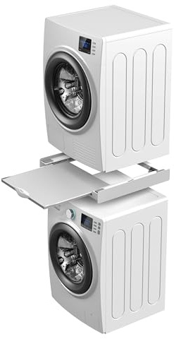 Meliconi - Kit de superposition universel BASE TORRE GREEN+ pour lave-linge et sèche-linge - Ultra-résistant - Anti-vibrations