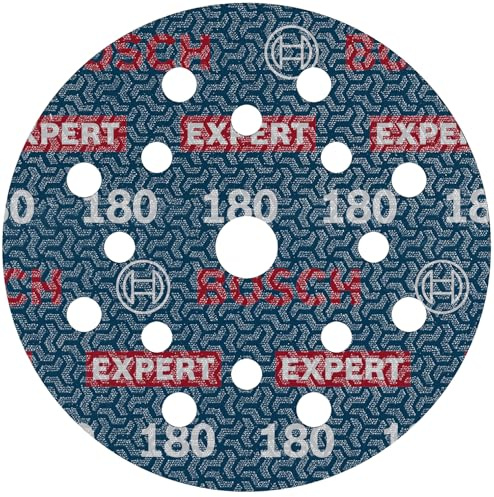 Bosch 6x Disque abrasif sur film EXPERT O780 | pour Bois dur, Peinture sur bois, Grain 180, Professional Accessoire Ponceuse excentrique