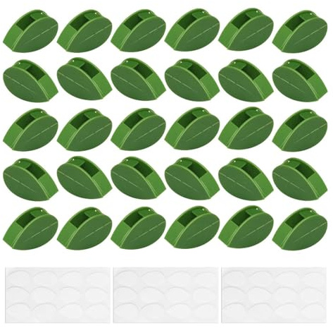 Pixaro 30 Stück Pflanzenclips Wand - Rankhilfehalter Pflanzenclips, Kletterpflanzen Befestigung, Selbstklebende Rankhilfe Zimmerpflanzen, zum Garten Plant Reben Gemüse