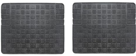 SUSY SHOP 2 Tappetini in Gomma Salva Tappeto, Tappeti Adattabili, Antiscivolo e Resistenti per Protezione da Sporco, Fango, Neve e Acqua, Tappeto Auto Ritagliabile In Gomma