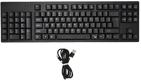 ZenithAur Ergonomic Left Handed Keyboard, 109 Keys USB Wired Scissor Knob Keyboard for Business and Gaming, Plug and Play for 7 8 10