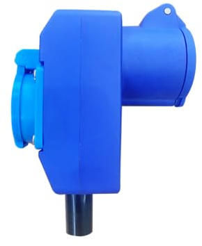 Antarion Fiche Voleuse Femelle P17 (C/50) – Double Prise 230V pour Branchements Simultanés Camping