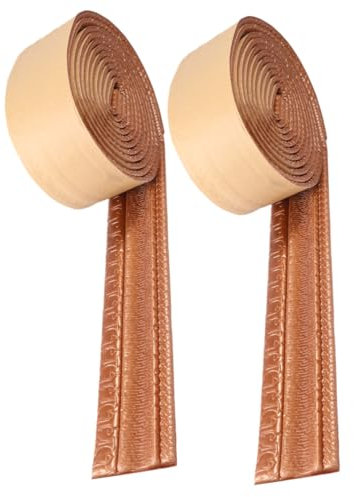 Artibetter Pegatinas De Pared 3d Autoadhesivas Para Borde y Papel Pintado, Material Polietileno, Color Cobre Perlado, Tamaño 2,3 m x 8 Cm, Para Salón y Dormitorio, Pack De 2 Unidades