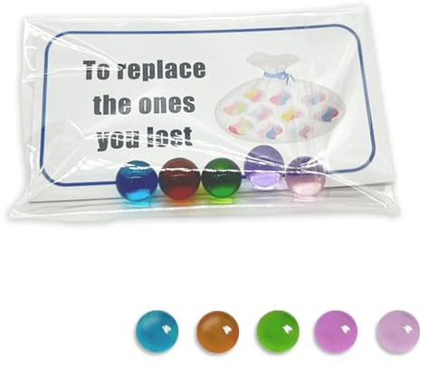 YSUY 5pcs Glass Bead Gift with a Card, Funny Gifts for Women & Men - Novelty & Gag Toys - Joke Presents for Birthdays, Father’s Day, Random Stuff - Silly Gifts, Cheap Present, Weird Stuff, Gift Ideas