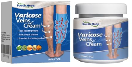 Crema vene varicose, Crema per capillari rotti gambe, Gel Gambe Stanche e Pesanti, Dolore e Circolazione, Riduce Gonfiore, Dolore Capillari Visibili 20g