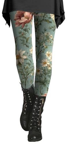 Plus size-leggings för kvinnor, hög midja, leggings för kvinnor, bomull, mode, tryckta, färgglada leggings, slim fit, träningsleggings, magkontroll, leggings, bekväma träningsleggings, b, 5XL
