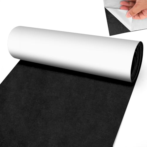 50 x 150 cm, fieltro autoadhesivo negro, 3 mm de grosor, fieltro adhesivo por metros, para forros de cajas de bricolaje, alfombrilla para tazas, sillas, muebles, protección del suelo, beige-camel