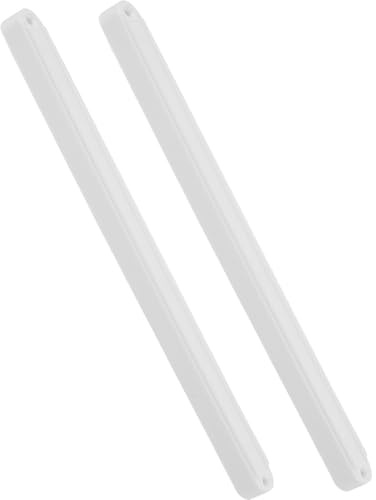 Schubladenführung aus Kunststoff Weiß 235mm für Möbel | 2 Stück, Sanftes Gleiten und Einfache Montage, für Schubladen und Tastaturen