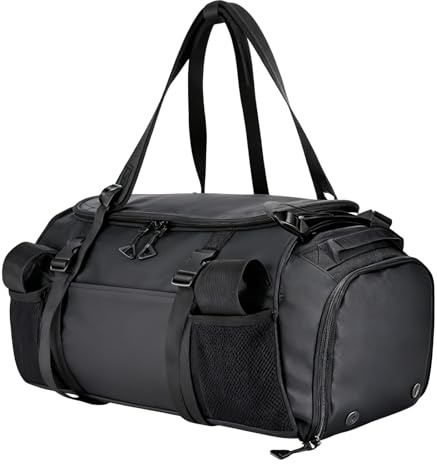 Sporttasche – Polyester, Reisetasche, erweiterbares Hauptfach | Praktische Weekender-Taschen mit Taschenplatzierung, Sporttaschen für Training, Fitness, Reisen, Männer, Frauen, Erwachsene, Kinder
