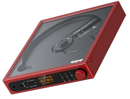 FiiO DM15 CD Player with 24Bit R2R DAC (Red)