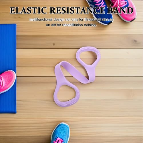 Abaodam Banda de Resistencia para Fitness Mujer Entrenamiento de Espalda y Flexibilidad Cuerda Elástica Portátil para Yoga Pilates Gimnasia Banda Tensión para Tonificación