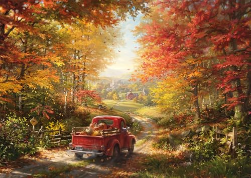 Schmidt Spiele 58640 Zurück nach Hause, Blend COTA, 1000 Teile Puzzle, Rot | Blend Cota
