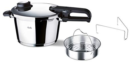 Fissler Vitavit Premium/Schnellkochtopf (6 L, Ø 22 cm) Edelstahl-Dampfkochtopf, 2 Garstufen - Induktion