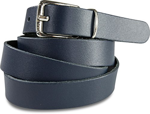 fashionchimp Basic Damengürtel aus 100% echtem Glatt-Leder, schmaler Gürtel, Breite ca. 2,0cm, Made In Germany