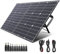 SWAREY 100W Foldable Solar Panel, Monocrystalline Solar Charger with PD 60W Type-C, MC-4 Anderson DC5521 Adapters,10-in-1 DC Connectors for Power Station, Laptop, Phone, Tablet