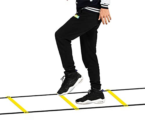 Beweglichkeitsleiter Feste Agility Trainingsleiter, Fitness Jumping Ladder Footwork Sport Equipment, Für Kinder/Erwachsene Koordinationstrainingsgerät(Size:8m)