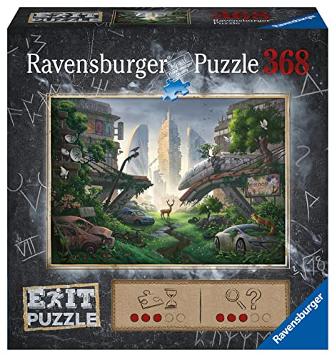 Ravensburger EXIT Puzzle Apokalyptische Stadt - 368 Teile Escape Puzzle | 368 Teile Escape Room Puzzle, Erwachsenenpuzzle, Geschenk für Rätsel-Fans, Für Einsteiger und Fortgeschrittene