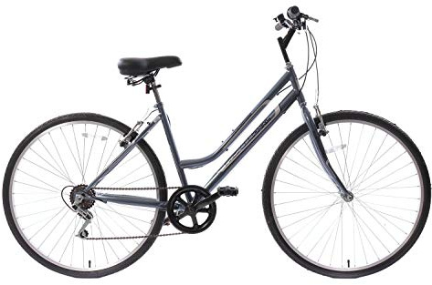 Discount Professional Premium Womens Ladies Hybrid Bike Commuter City Trekking Bike 700c Wheel 16'' Frame Step Through Grey