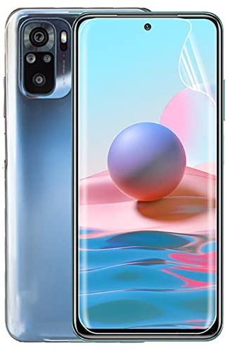 Películas de Hidrogel para XiaoMi Redmi Note 10 Pro/Note 10 Pro Max (6.67) | 2 Piezas TPU Protector de Pantalla, Película Transparente Flexible Suave, NO vidrio templado