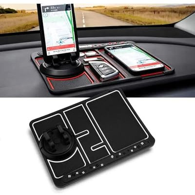 Auto Antirutschmatten 1 Stück Auto-Innenzubehör Auto-Armaturenbrett Anti-Rutsch-Matte Auto-Telefon-Kissen PVC Für Handy-Halterung Navigation Aufbewahrungskissen Armaturenbrett Anti Rutsch Matten