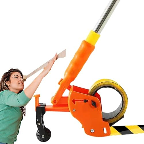Outil applicateur de ruban de masquage – Machine de collage de marquage de ruban de sol à poussée manuelle – Applicateurs de ruban pour la protection de la décoration, la pose, le distributeur ruban