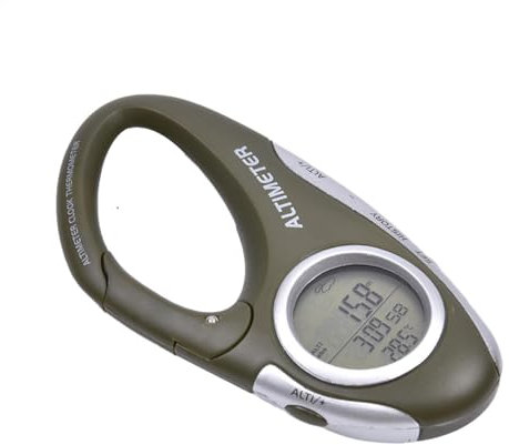 Digitaler Höhenmesser, digitaler , Wander-Thermometer, multifunktionaler digitaler Höhenmesser, Wettervorhersage, Handhalterung, Wander-Taschenlampe, Höhenmesser