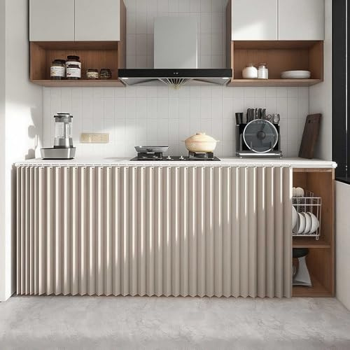 YWQJL Cortinas Cocina Cortina Cocina Sin Taladrar Cortina para Ventana Cortinados Opacos Cortinas para Cocina con Rieles Deslizantes Cortinas De Cocina Cortas(#3,W70xH50cm)