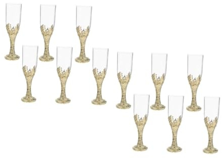 ABOOFAN 12 Pièces Verre De Vin Décoration De L'église Gobelet Gothique Tasses De Gobblets De Médiévale Gobelets En Plastique Coupe à Vin Doré