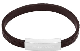 Emporio Armani Herrenarmband aus Edelstahl oder Perlen mit Karabinerverschluss