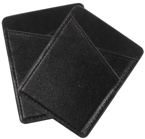 NOLITOY 2pcs PU Leather Phone Back Card Holders Mobile Wallet Stick Card Pocket for Cellphone Organizer Compatible Cash