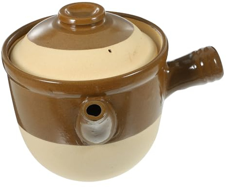 TOYANDONA Casserole Traditionnelle Terre Cuite pour Mijotage Pot de Cuisson Résistant Haute Température Cuisine Au Feu Ouvert pour Médecine Chinoise et Stews