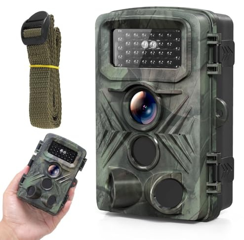 bergxperten osmo wildpro wildkamera Wildkamera 4K 48MP mit APP-Steuerung, Nachtsicht, IP66 wasserdicht, 120° Weitwinkel, inkl. 32GB SD-Karte