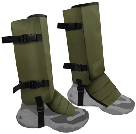 Snorvixre Protector de piernas impermeable a prueba de serpientes para tareas al aire libre, plan ventilado cambiable delgado para mochileros, persecuciones, permanente, impermeable