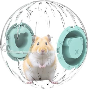 Hamster löparboll - Transparent träningsbollleksak, säker ventilerande löparhjul för husdjur for hamstrar Gerbiler Små hussdjur Stressavlastning Lek | Små djur bollar leksak för inomhus husdjur motion