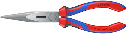 Knipex 2612200SBA Spitzzange mit Schneider mit Komfortgriff, 8 Zoll