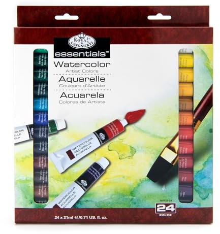 Royal & Langnickel Watercolor Artist Tube Paint, 21ml, 24-Pack