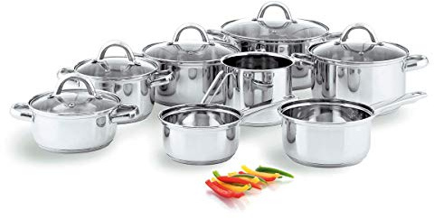 Quid Ottawa Bateria Acero Inoxidable 8 Piezas Acero