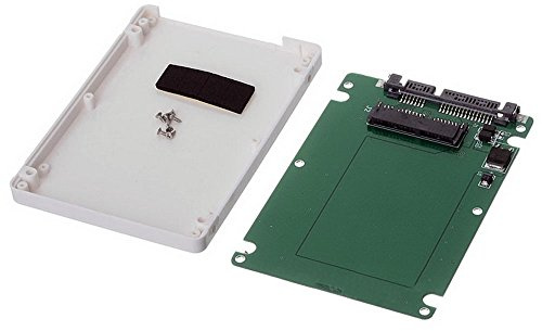 Cablecc Boîtier de disque dur Micro SATA 16 broches vers 7 mm SATA 22 broches Blanc
