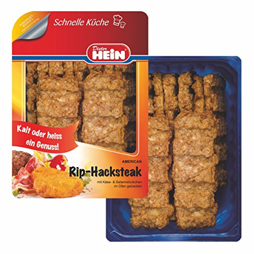 AMERICAN RIP-HACKSTEAK DER AMERIKANISCHE GAUMENSCHMAUS MIT KÄSE & SALAMISTÜCKEN 10 X 120G