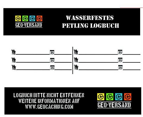 GEO-VERSAND 10 petlingloggböcker, svart, 1112