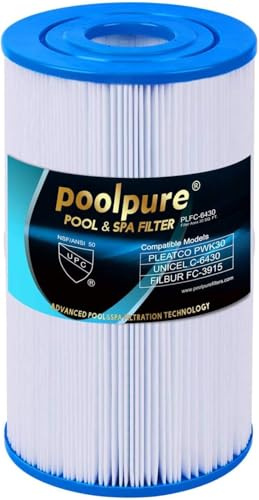 POOLPURE Filtro de Aguas Termales Reemplazo para PWK30, Tinas C-6430 31489 Cartucho de Repuesto Hotsprings Filtro SPA Filtro de hidromasaje