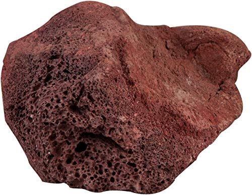 Sera Rock Red Lava L 16 – 23 cm – Piedra de Lava roja Oscuro con Superficie porosa