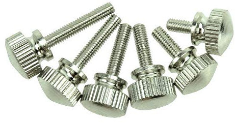 Daumenschraube M3 M4 M5 Rändelschrauben Hohe Kopf Rändelschraube Messing Nickel Schrauben Rändelkopf mit Gewinde (Color : M5 x 12 1pc)